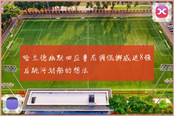 哈兰德幽默回应鲁尼调侃挪威进8强后跳河划船的想法